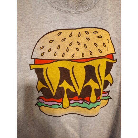 Clawburger Clay Money Hamburger Sweatshirt XL 100% Cotton Beef? Womens READ - Picture 2 of 7